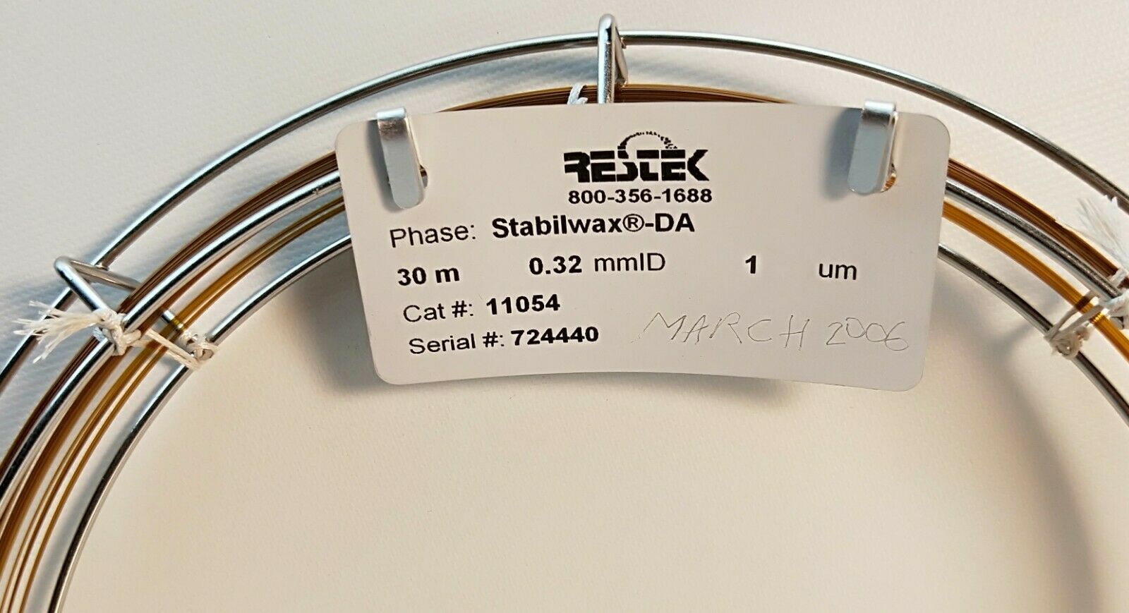 New open box Restek Stabilwax-DA (11054) Capillary Column - 30M x 0.32mm x 1.0µm