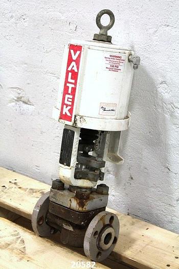 Used Valtek  Air Open Steam Valve, 1"/C.U.10, 7" Wide Flange, Mark 1, Body Class: 150, Trim: 72, Char Eo-Per, Signal: 3-15, Body: 316 Stainless Steel, Trim: 316 Stainless Steel, P.O. #: W9390095 #20582