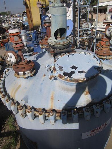 Used Tank, 500 Gallon, Glass Lined, Pfaudler, 5' x 3', Agit, DT/DB, #S736311