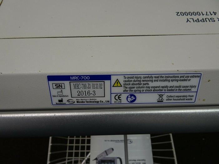 Used CubeScan Mcube BioCon-700 Bladder Scanner W/ Probe, Rolling Cart & Power Supply