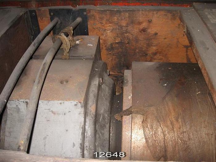 Used Manchester  Calender, 2-Roll, 120" Roll Face Length, 24" Dia Top Roll, 16" Dia Bottom Swimming Roll, 144" Bearing Center, 700 Pli, 750 Fpm #12648