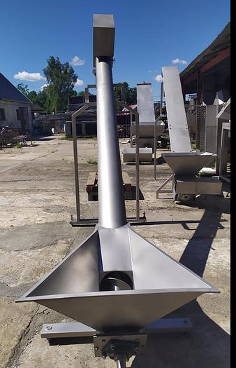 Used Podajnik ślimakowy, skośny w korycie zamkniętym