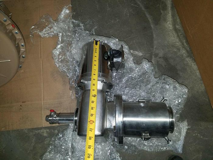 Used Feldmeier Pump with Boston Gear Drive Motor Stainless Steel Pharmaceutical