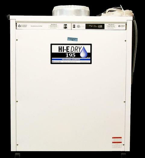 Used Therma-Stor HI-E Dry 195 4030060 Dehumidifier 110-120 VAC 12 Amps 60 Hz (7098) R