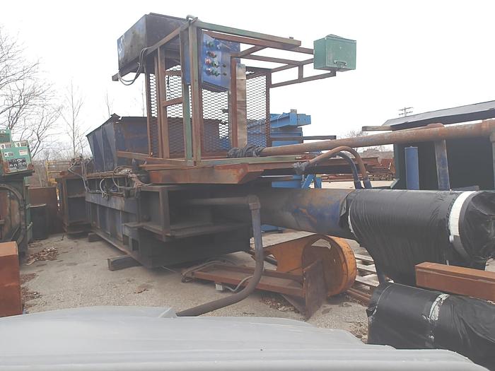 Used LOGEMANN TWO RAM BALER MDL. 345M; DUAL 75 HP MOTORS; 14" MAIN CYLINDER