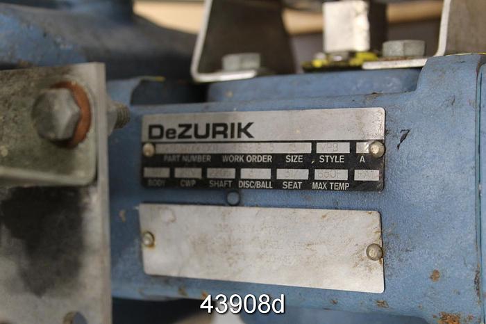 Used Dezurik 3" Air Operated V-Ball Valve, Stainless Steel Body #43908