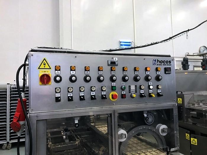 Used Hacos semi automatic chocolate moulding line