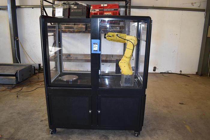 Refurbished FANUC LR Mate 200id Industrial Robot with R30ib controller - Custom Cell, Rotary Table