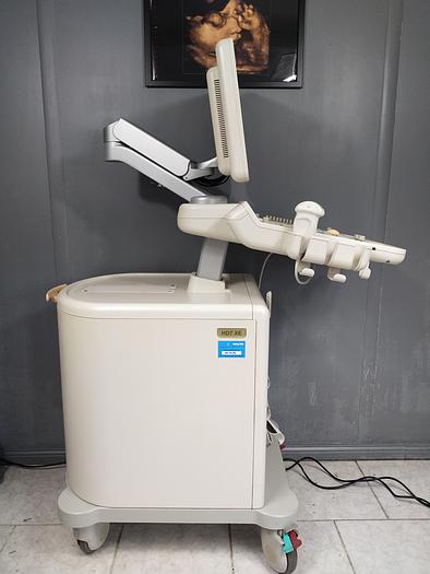 Gebraucht Philips HD7 XE Diagnostik Ultraschallsystem mit konvex Sonde, Drucker und DVD Brenner