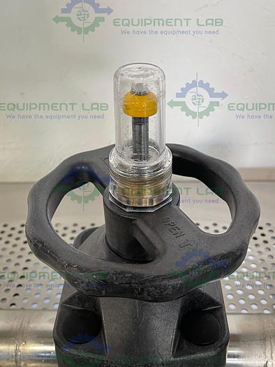 Used ITT Pure-Flo  2-316L-RA20MAX-CWP150 3 Way Diaphragm Valve w/ 2" Sanitary Fitting