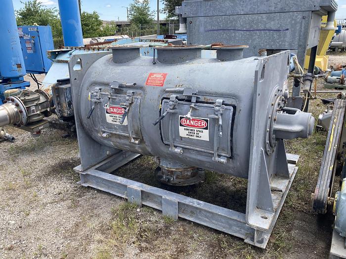 Used Used Littleford approximately 30 cubic feet carbon steel jacketed mixer
