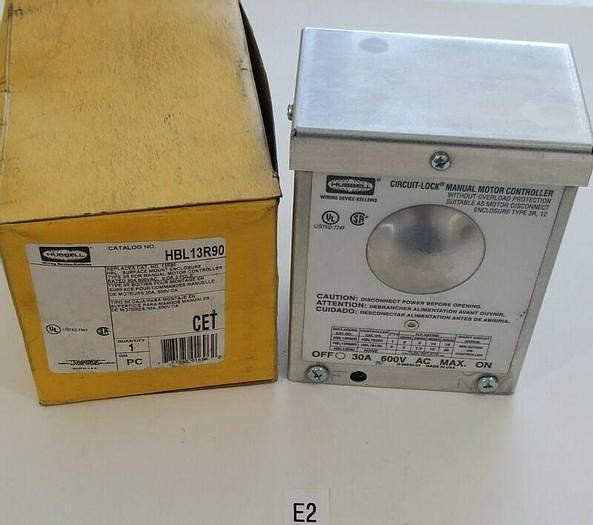 *NEW IN BOX* HUBBELL HBL13R90 30A 600V D-59540-02 CIRCUIT LOCK MOTOR CONTROLLER