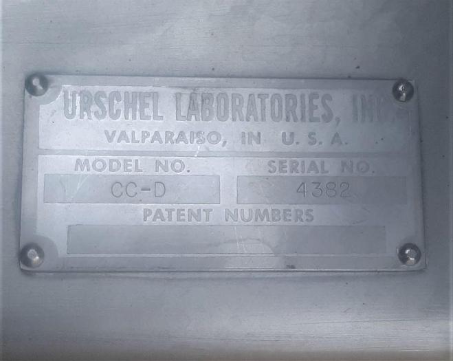 Used Dicer, Urschel, Mdl CC, 10 HP, S/st, Control Panel #C744483