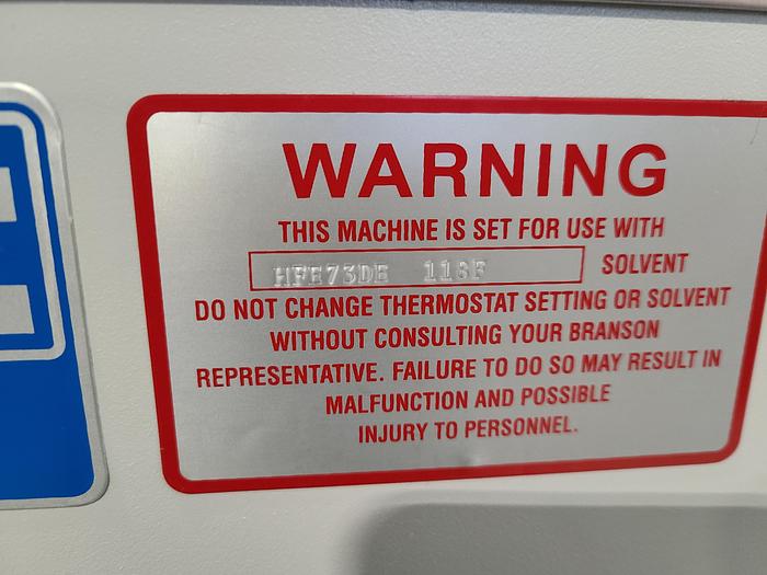 Used  Branson 2019 B950R Ultrasonic Vapor Degreaser with Automated Robotic Basket in Pristine Condition only 3 years old!