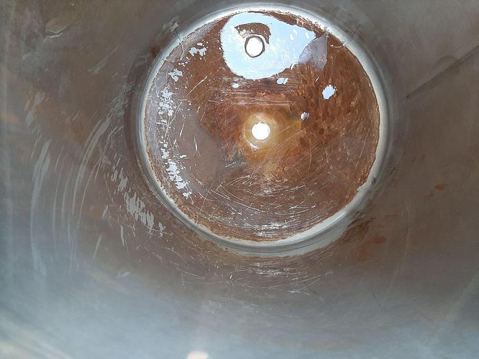 Used Tank, 125 Gallon, 304 Stainless Steel, Dome Top, Dish Bottom #S744944