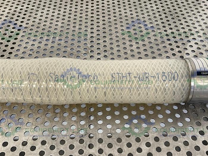Used Sani-Tech  STHT-WR-1500 19" Silicone Hose w/ 1 1/2" Sanitary Fitting