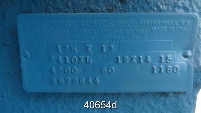 Used Goulds 3410XL 12x14x15 Split Case Pump #40654