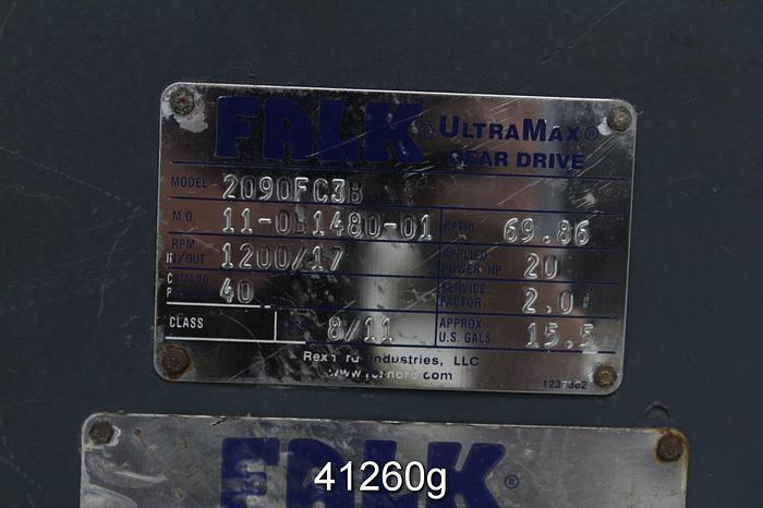 Used Siemens RGZESDI A/C Motor, 20Hp, 1770/2655Rpm, 460Volts #41260