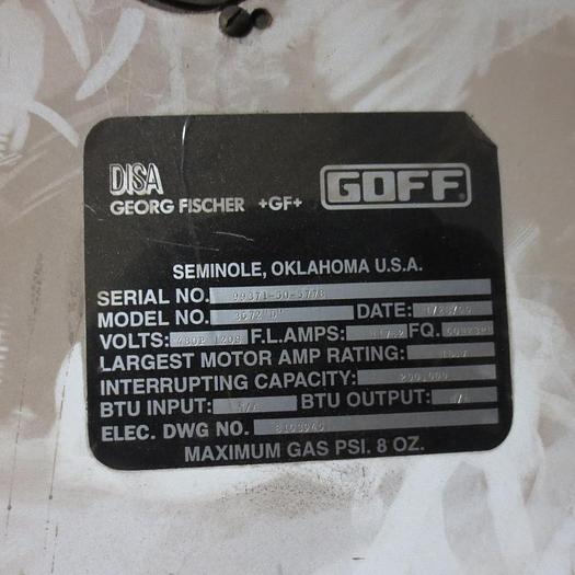 Used 1999 GOFF  3672 SPINNER HANGER 2 STATION