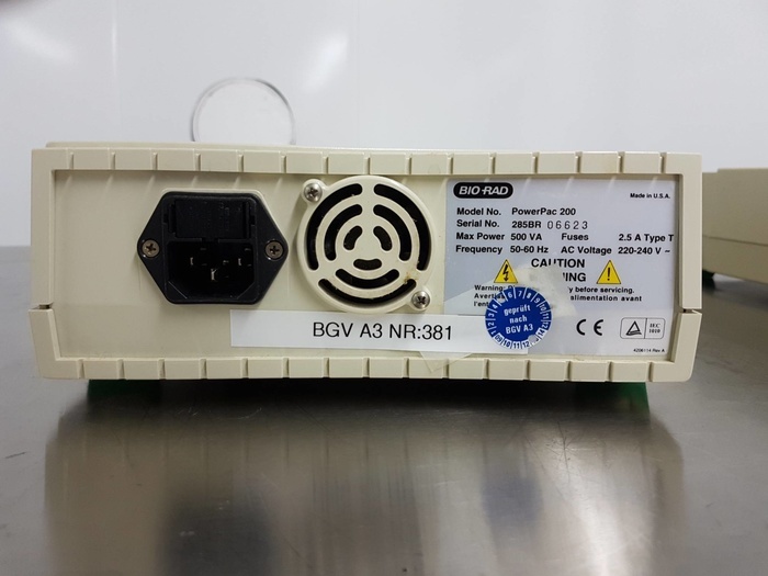 Used BIO RAD Power Pac 200 Power Supply