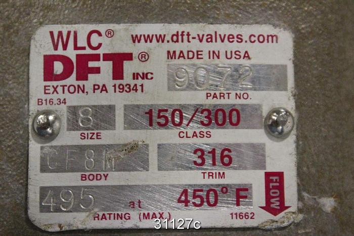 Used DTF WLC 8" Check Valve #31127