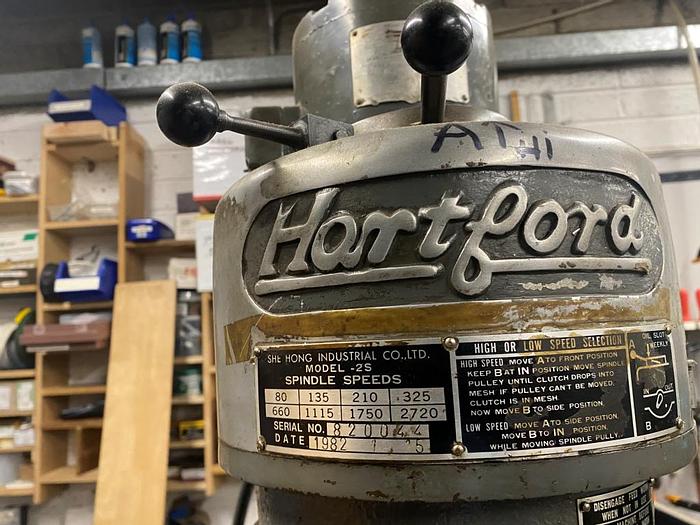 Used Hartford 2S Manual Turret Milling Machine