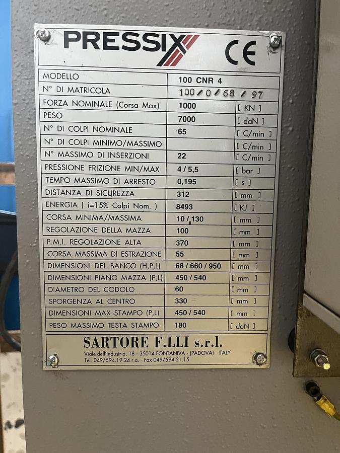 Ricondizionato PRESSIX T100CE - 1997