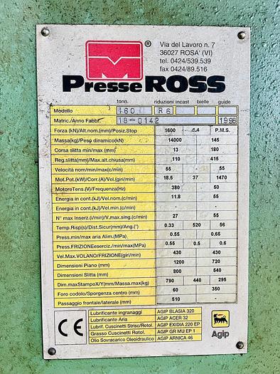 Ricondizionato ROSS T160RCE – 1998