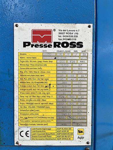 Refurbished ROSS T130 STRAIGHT-SIDE CE - 2003