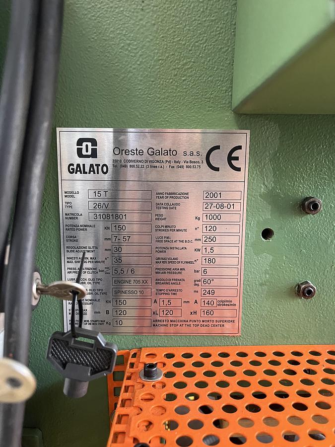 Ricondizionato GALATO T15CE - 2001