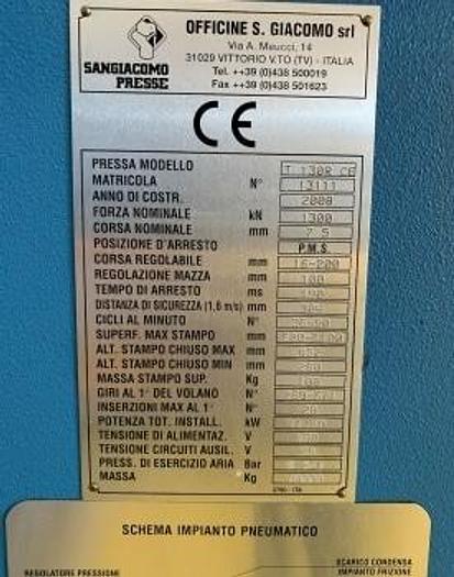 Usato SANGIACOMO T130RCE