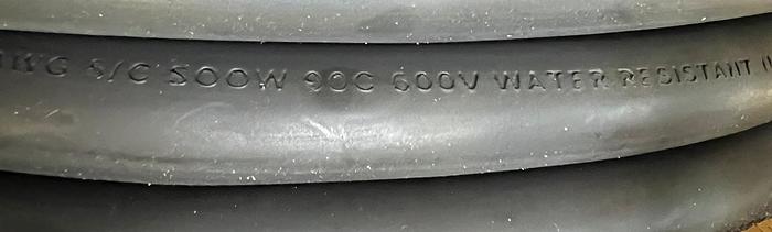 Used Rohs  P-136-29-MSHA 8 AWG, 5/C SOOW 90C, 600V Water Resistant Cable Approx 250 Ft