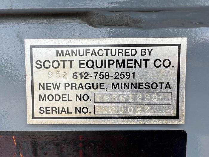 Used 36" X 144" SCOTT TENDER BLEND MIXER / HEATER - S/S - JACKETED