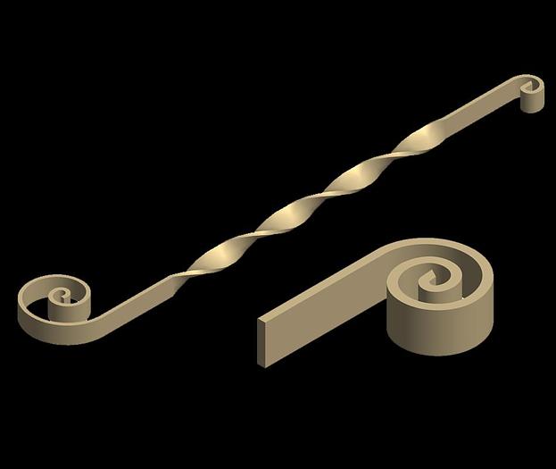 Nargesa MT500 Scrolling and twisting machine Automatic