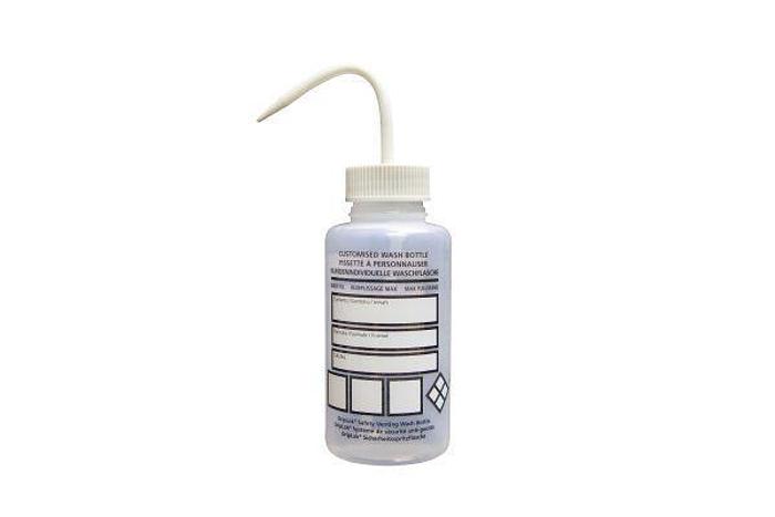 Etiquetas/pegatinas personalizables GHS para botellas de lavado de LDPE blancas, 250 ml (paquete de 1, 2, 3 y 5)