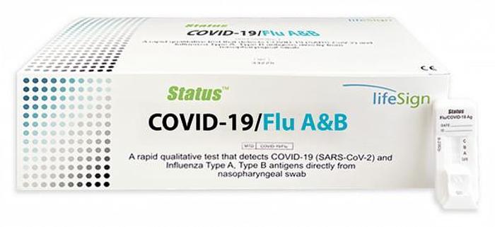 Status COVID-19/Flu A&B, 25 Tests Ref# 33225
