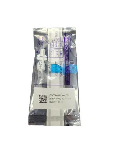 Kit de recolección de sangre alada SB-Kawasumi de 25 G con adaptador luer para múltiples muestras y agujas mariposa DBMI-25G