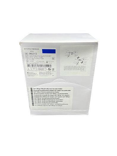 Agujas mariposa para extracción de sangre Saf-T de Smith Medical, 23 G, 50 unidades por caja