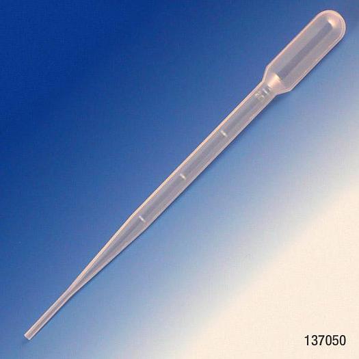 Transfer Pipet, 5.0mL, Blood Bank, Graduated to 2mL, 155mm, Bulb Draw – 2.0mL PN:137050