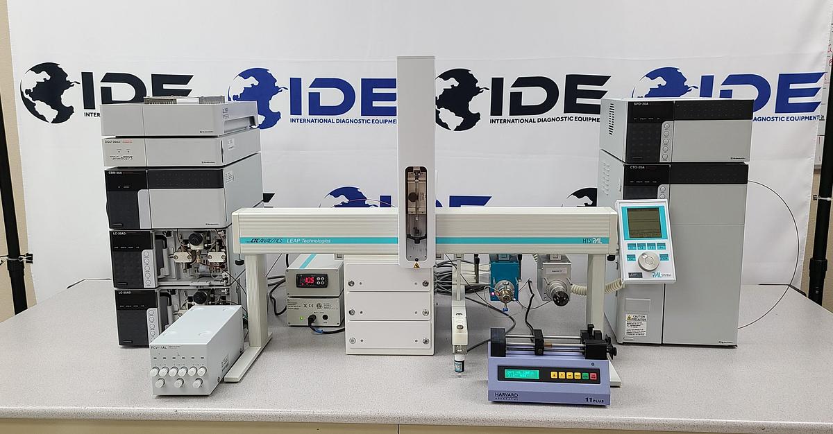 Used SHIMADZU Prominence LC-20a Modular HPLC System w/ CTC Analytics LEAP Auto Sampler and UV/VIS Detector
