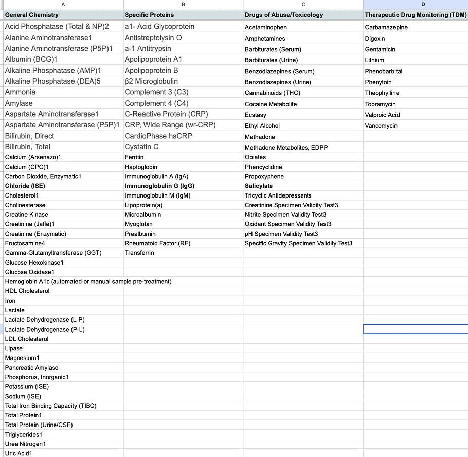 Siemens Advia 1800 Chemistry System