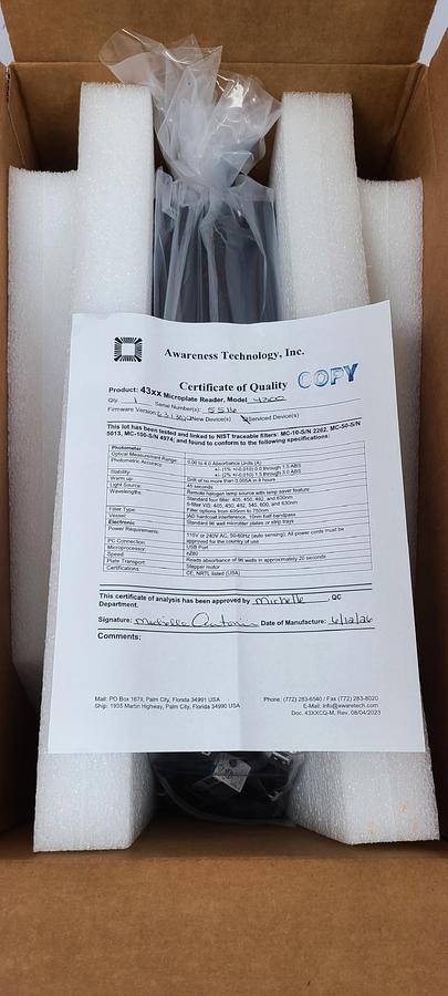 Awareness Technology Stat Fax ChroMate 4300