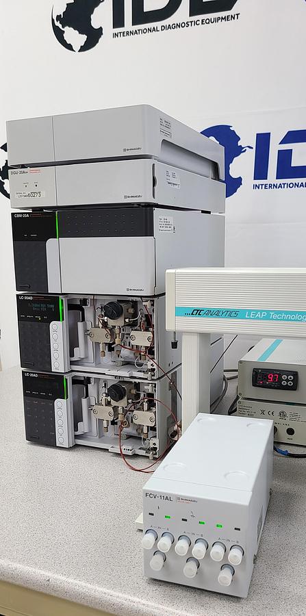 Used SHIMADZU Prominence LC-20a Modular HPLC System w/ CTC Analytics LEAP Auto Sampler and UV/VIS Detector