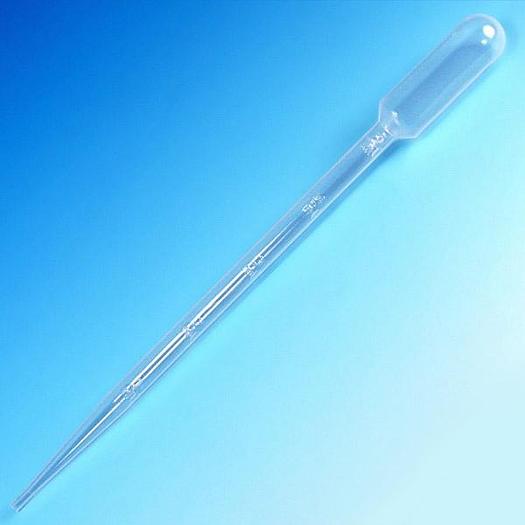 Transfer Pipet, 15mL, Graduated to 5mL, 215mm, Bulb Draw -5mL-PN:139060