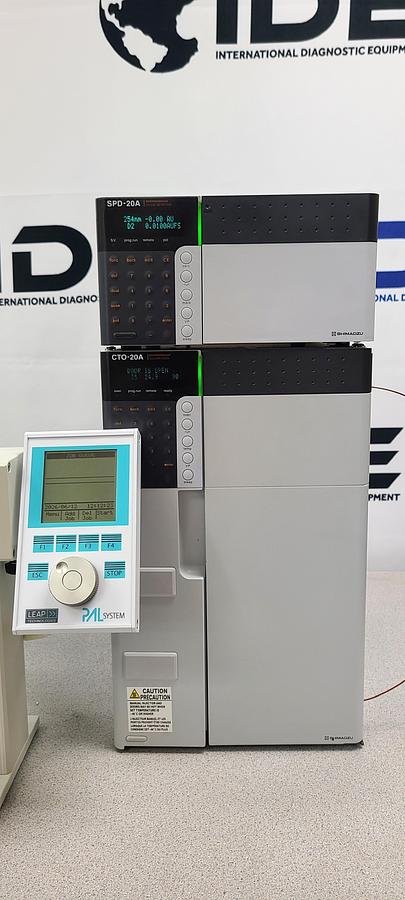 Used SHIMADZU Prominence LC-20a Modular HPLC System w/ CTC Analytics LEAP Auto Sampler and UV/VIS Detector