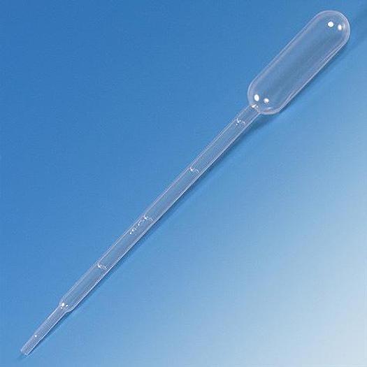 Transfer Pipet, 5.0mL, Large Bulb, Graduated to 1mL, 150mm, STERILE, Individually Wrapped, Paper Peel Pack, 400/Case PN:137018