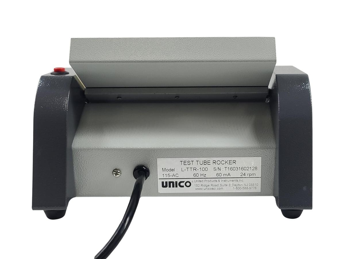 Refurbished UNICO Rock-IT LTTR100 Compact Test Tube Rocker 8-Place 25 RPM 110V Lab Mixer