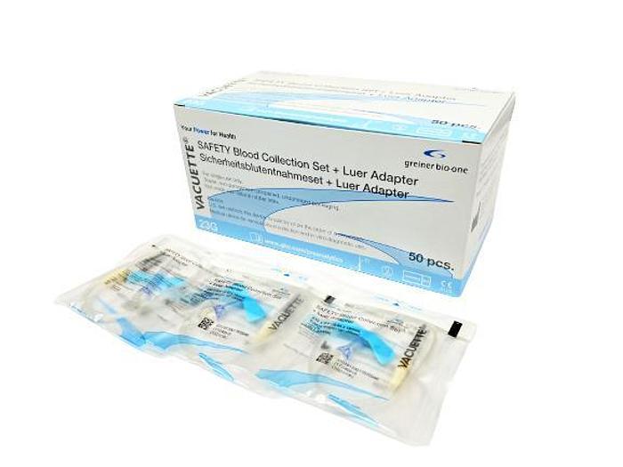 23G Greiner Bio-One Vacuette Blutentnahmeset Butterfly-Nadeln, 50/Box PN N450096