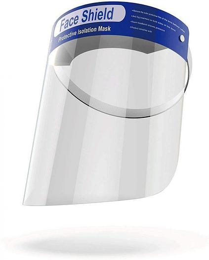 Full Protective Face Shield With Safety Guard Visor, HD Clear Film Pack of 2 Shields