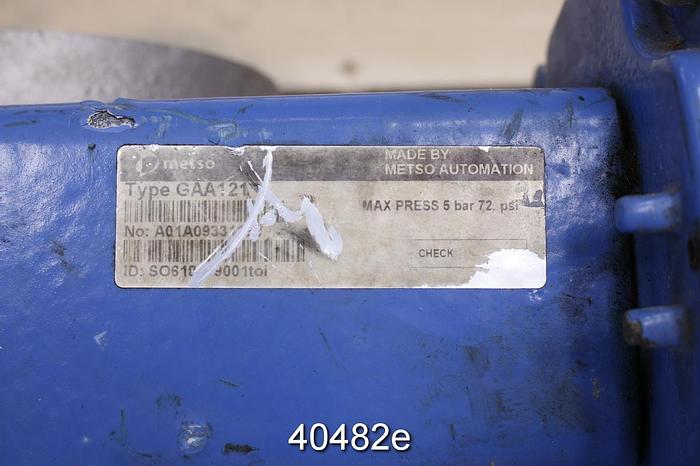 Used Metso Model GV652AC 4-Way Grinder Control Valve, 2" Port, GAA121 Actuator #40482